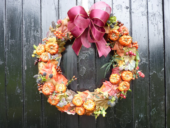 autumn wreath £55.00 etsy
