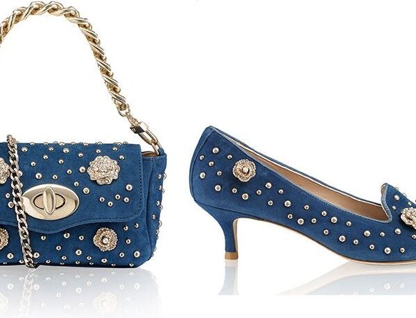 Russell & Bromley Embellished Rose Accessories