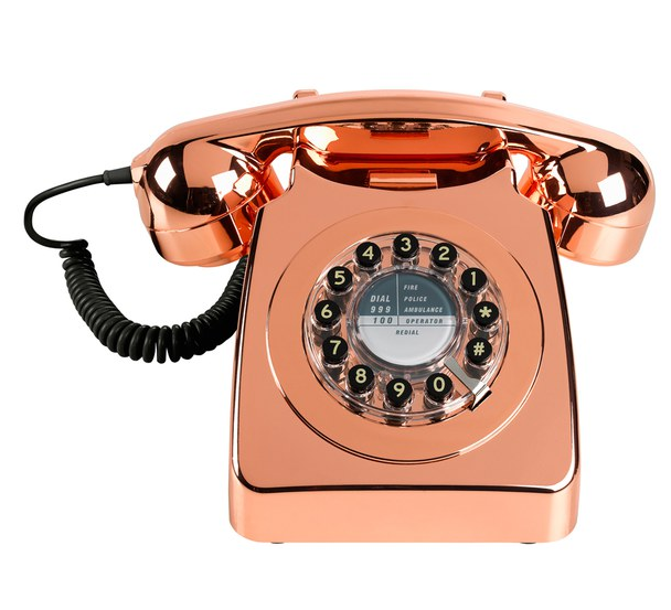 IWOOT Retro 746 Copper Telephone