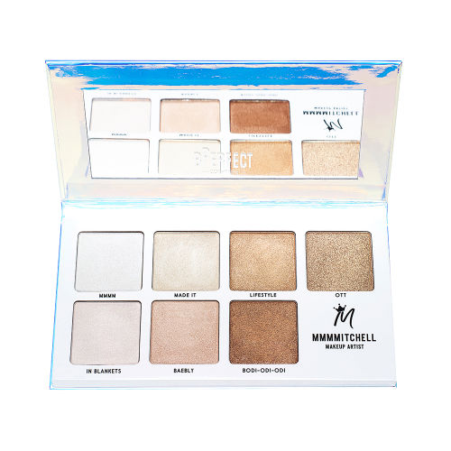 bperfect cosmetics mmmmitchell collaboration highlighter palette review