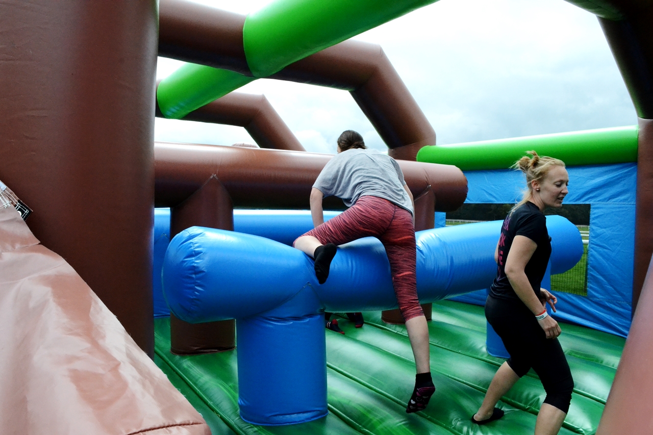 the labyrinth challenge haydock racecourse inflatable