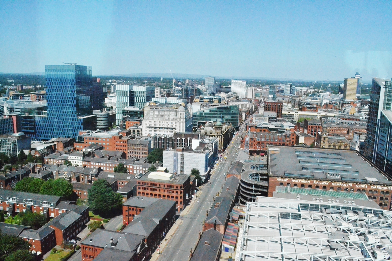 manchester city centre view