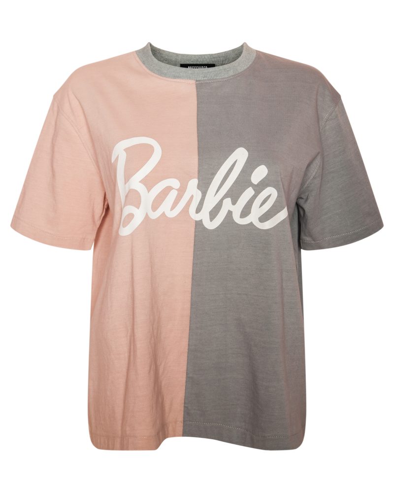 Missguided Barbie 2 Tone T Shirt