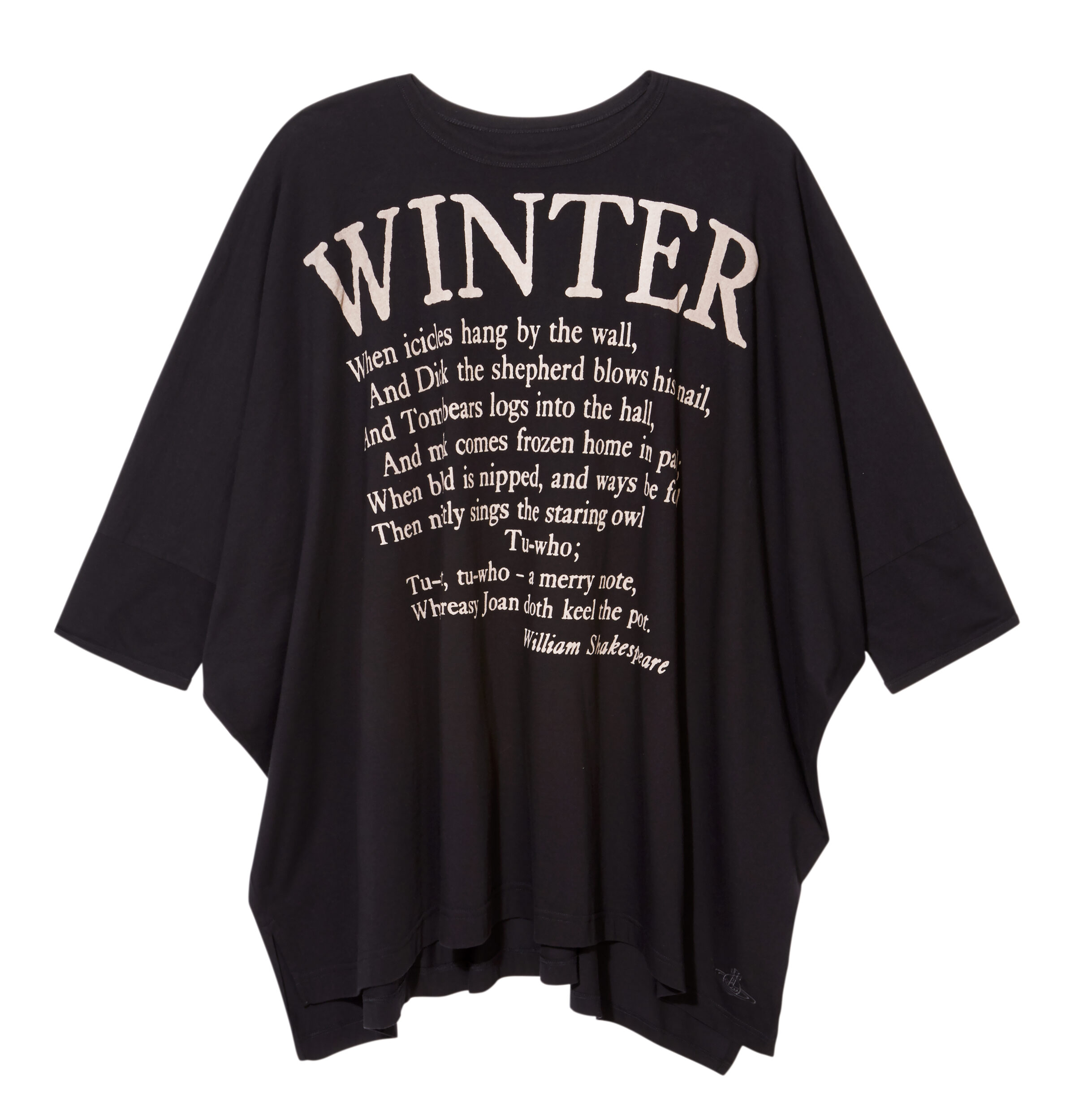 SELFRIDGES Anglomania Vivienne Westwood Shakespeare black t-shirt £175