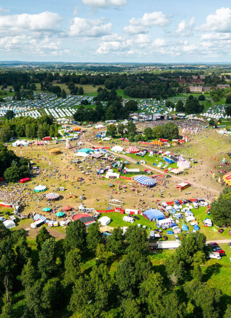 overview of camp bestival dorset