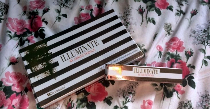 Illuminate by Ashley Tisdale lip gloss and eye shadow palette review