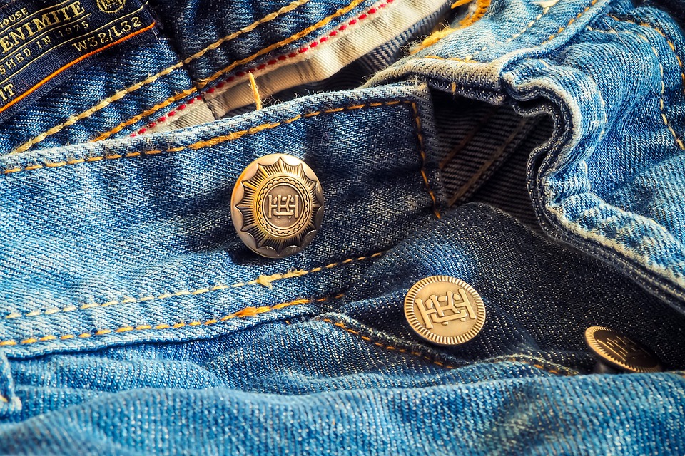 real buttons on jeans
